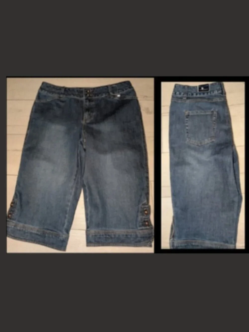 NWT Womens Sonoma Long Denim Jean Shorts Size 10 - (16